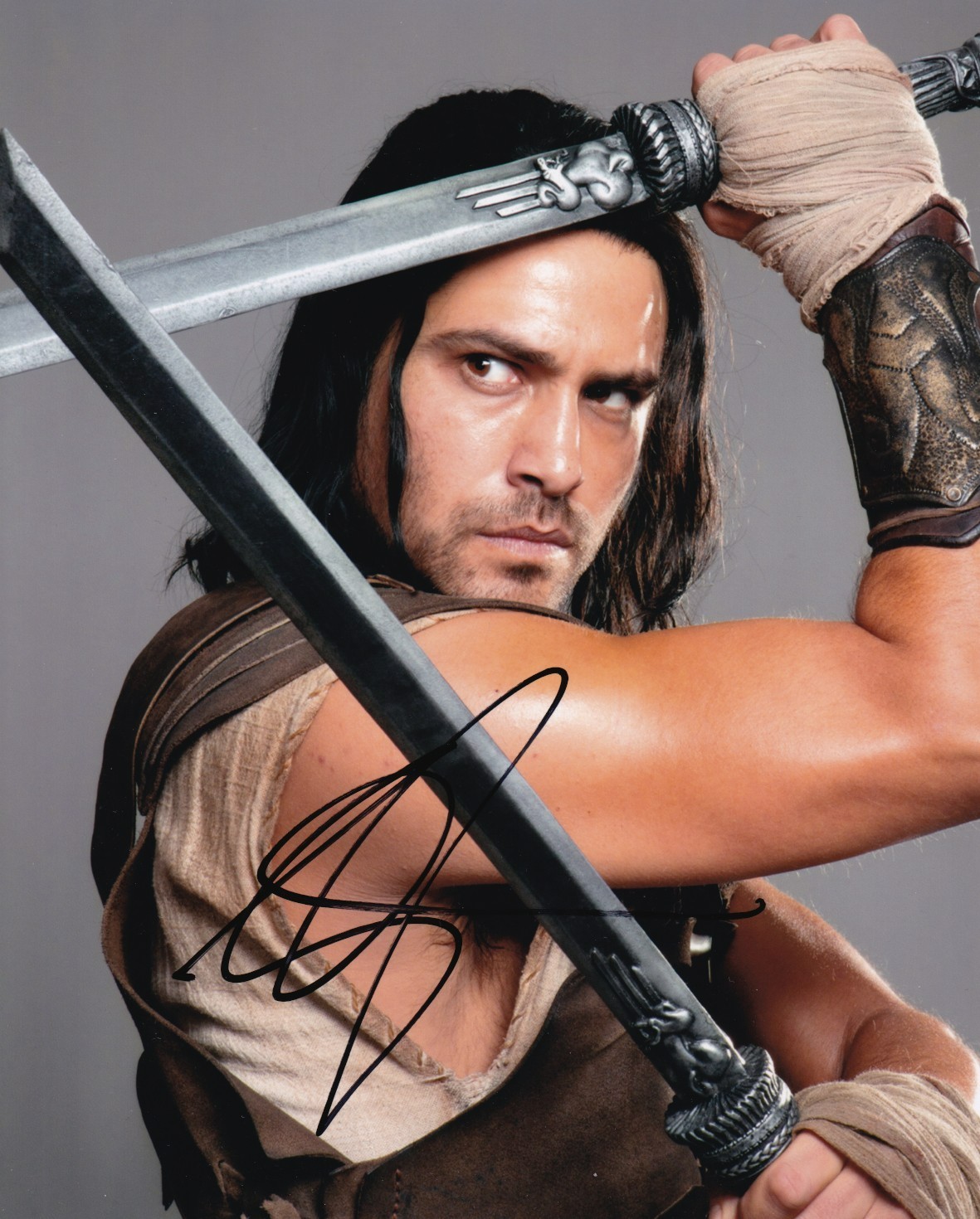 Luke Pasqualino signed autograph 20x25cm Red Sonja in person autograph COA