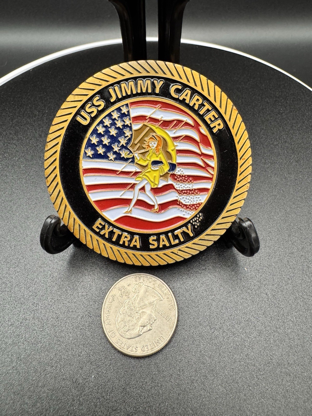 USS JIMMY CARTER RARE “Salty” Challenge Coin
