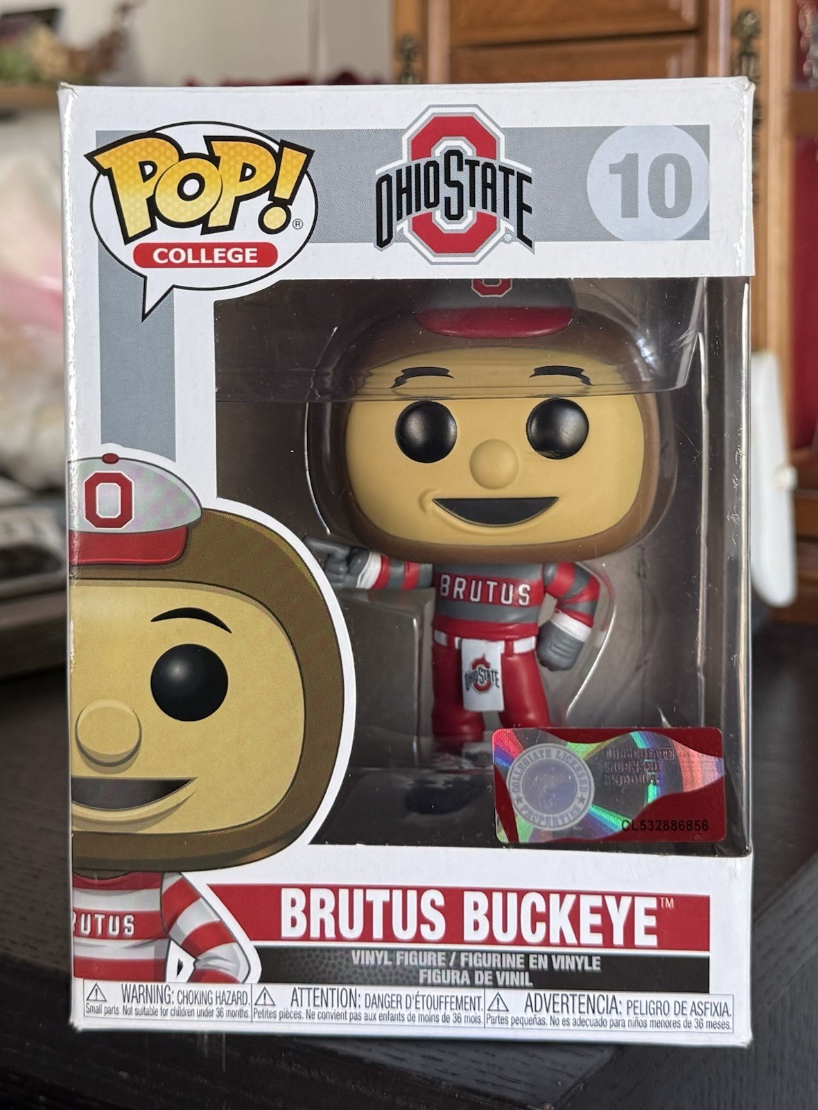 VAULTED Funko Pop College: BRUTUS BUCKEYE #10 Ohio State University Mascot