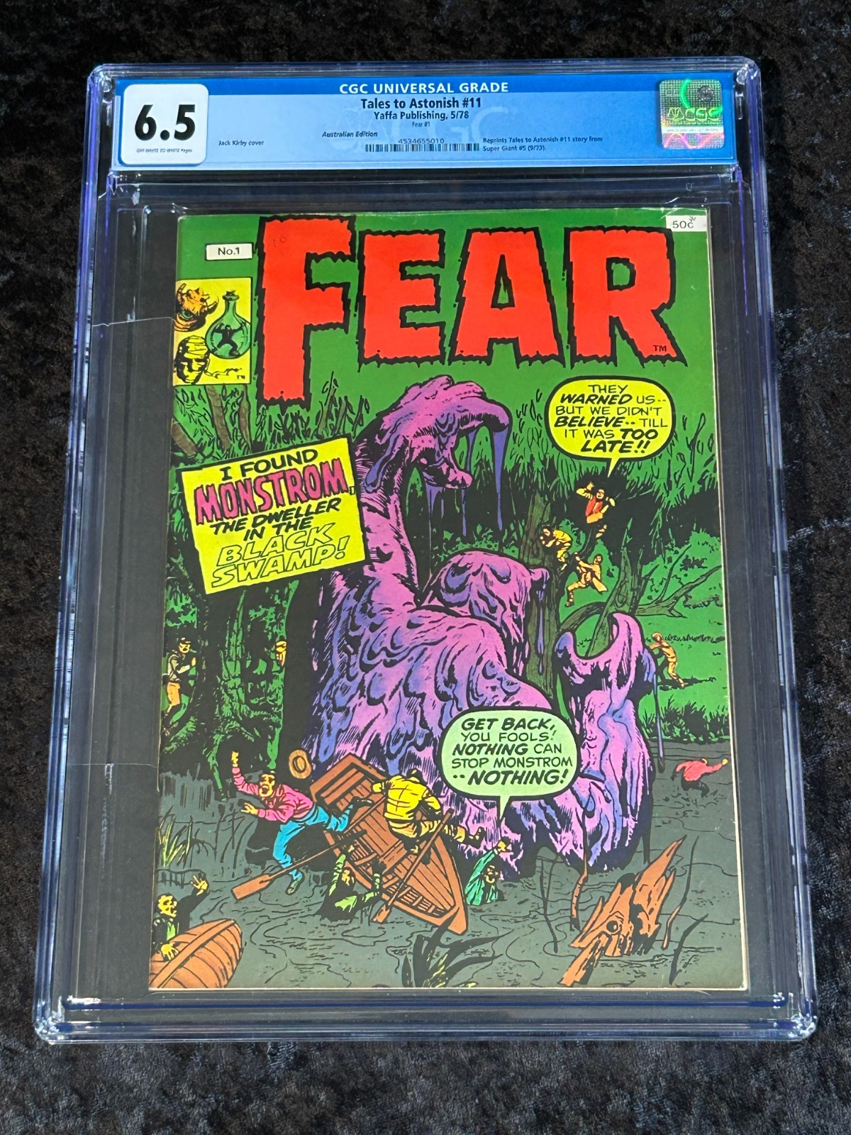 Yaffa Publishing 1976 Rare Australian Tales to Astonish #11 CGC 6.5 FN+