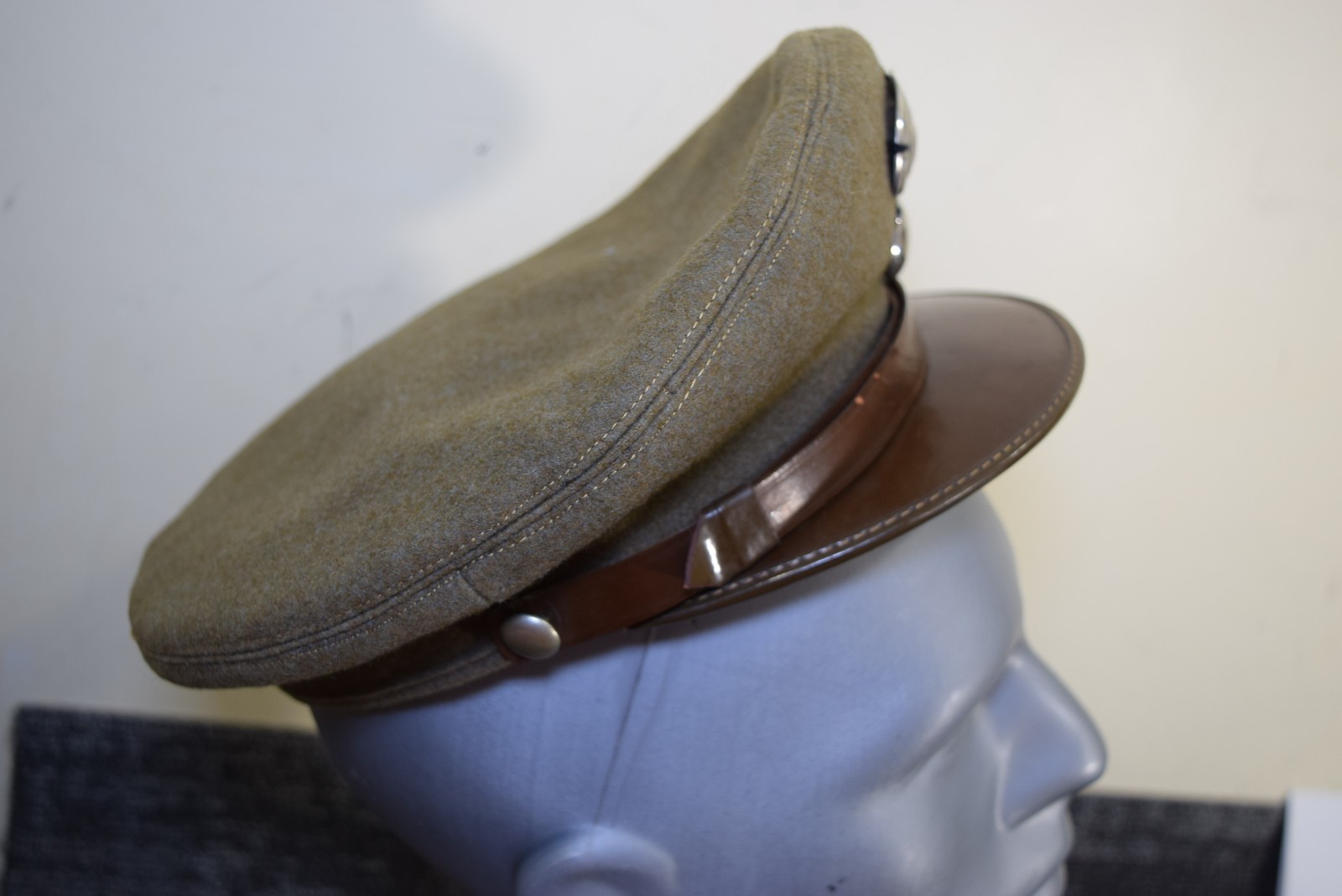 Vintage 50s Italian Carabinieri Military Police Summer Uniform Hat Badge MENS XS Vintage 50s Italian Carabinieri Military Police Summer Uniform Hat Badge MENS XS