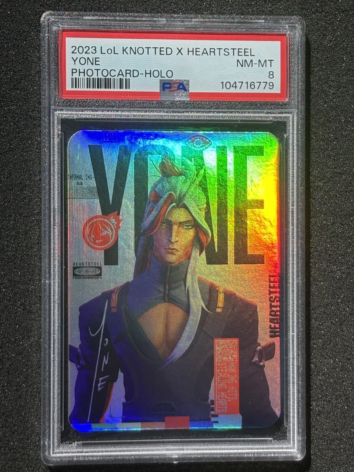 Heartsteel Yone PSA 8 Riot Games League of Legends Knotted Worlds KR Promo