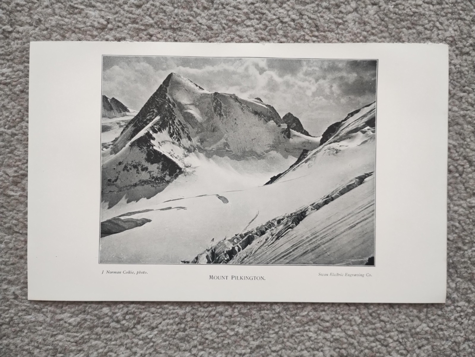 Mount Pilkington, Canada - Antique Print - 1897
