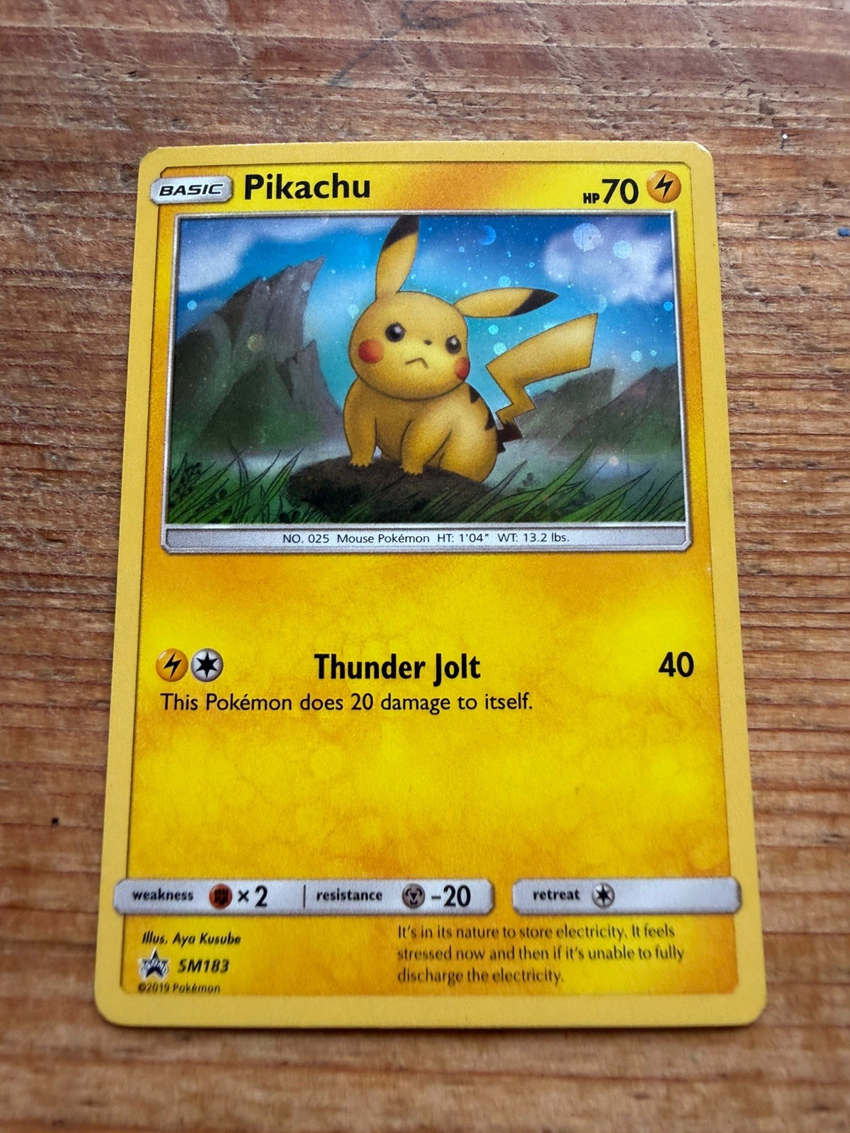 Pikachu #SM183 Pokemon Promo