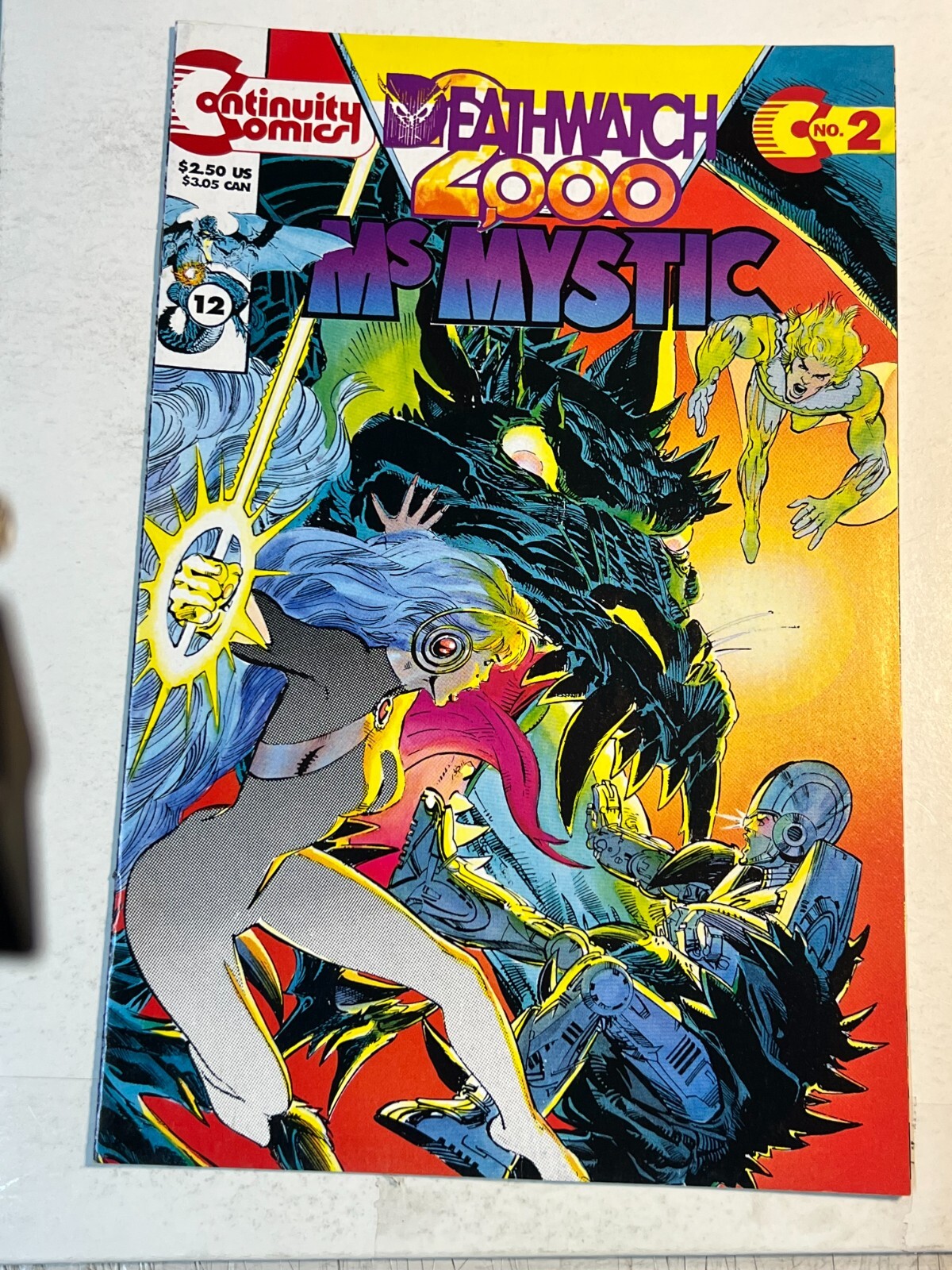 Ms Mystic Issue #2 Deathwatch 2000 Continuity Comics 1993 No Card | Combined Shi