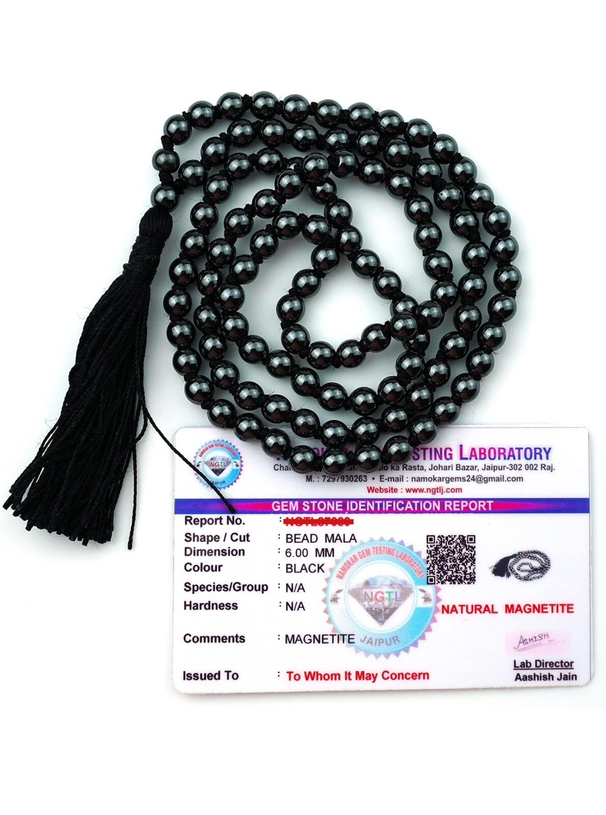 Natural Crystal Magnetite mala Natural Crystal Stone 6 mm 108 Beads Jap Mala Natural Crystal Magnetite mala Natural Crystal Stone 6 mm 108 Beads Jap Mala