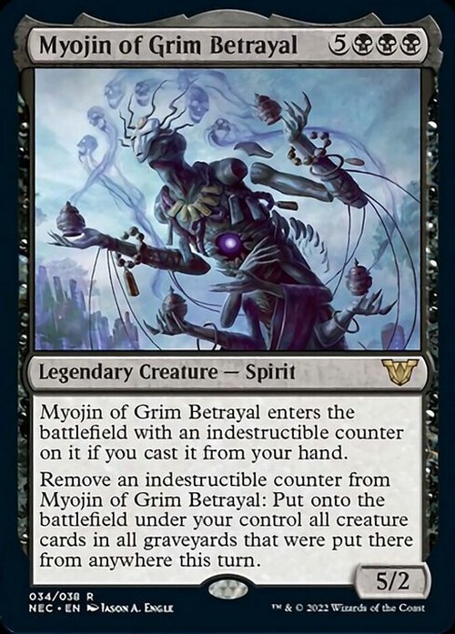 Myojin of Grim Betrayal ~ Commander: Kamigawa: Neon Dynasty [ NM ] [ MTG ]