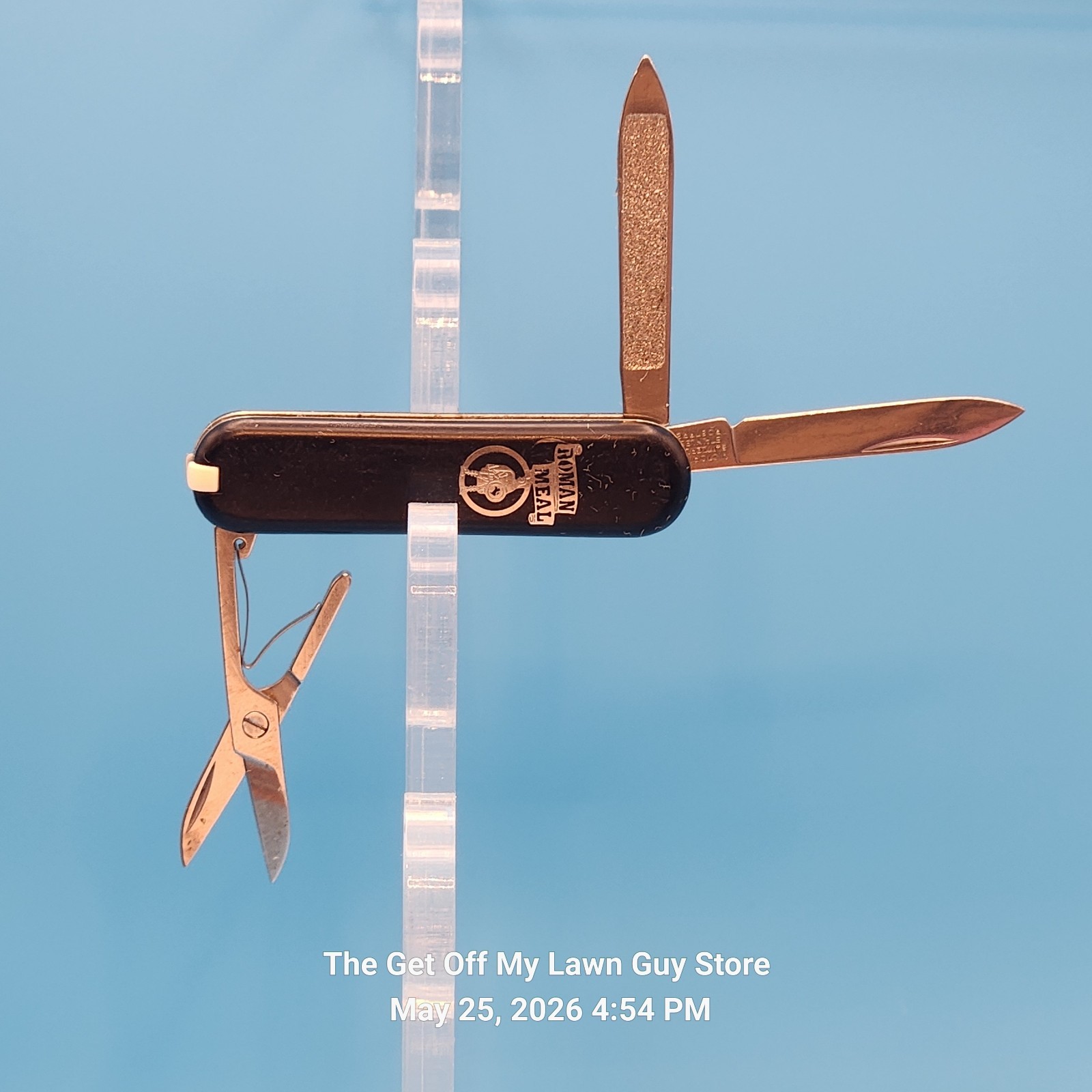 Victorinox Bijou 58mm SAK Rostfrei Screw Pivot Scissors Roman Meal Metal Inlay