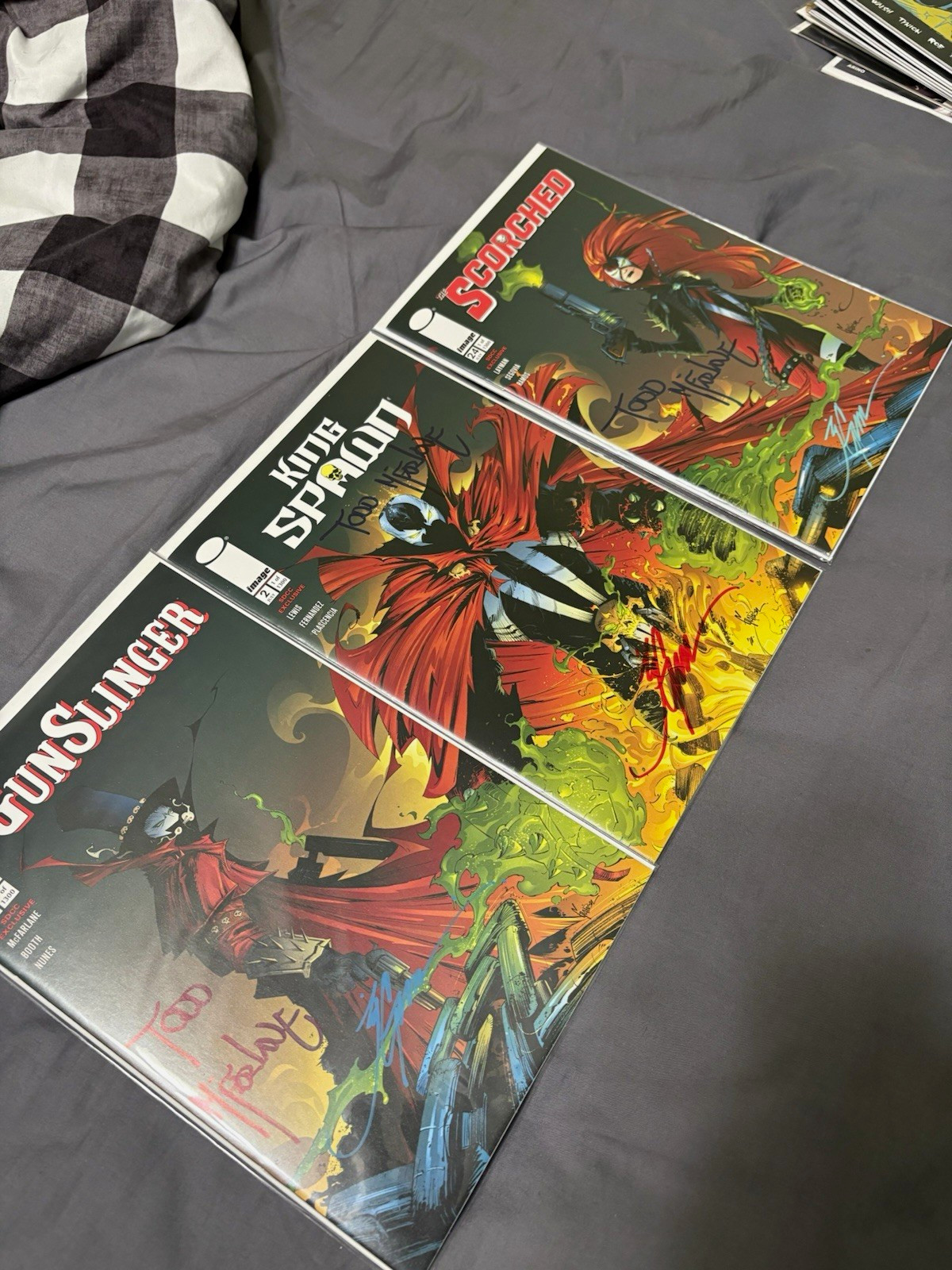 SDCC 2025 Spawn Connecting Covers signed by Todd McFarlane and Jonathon Glapion