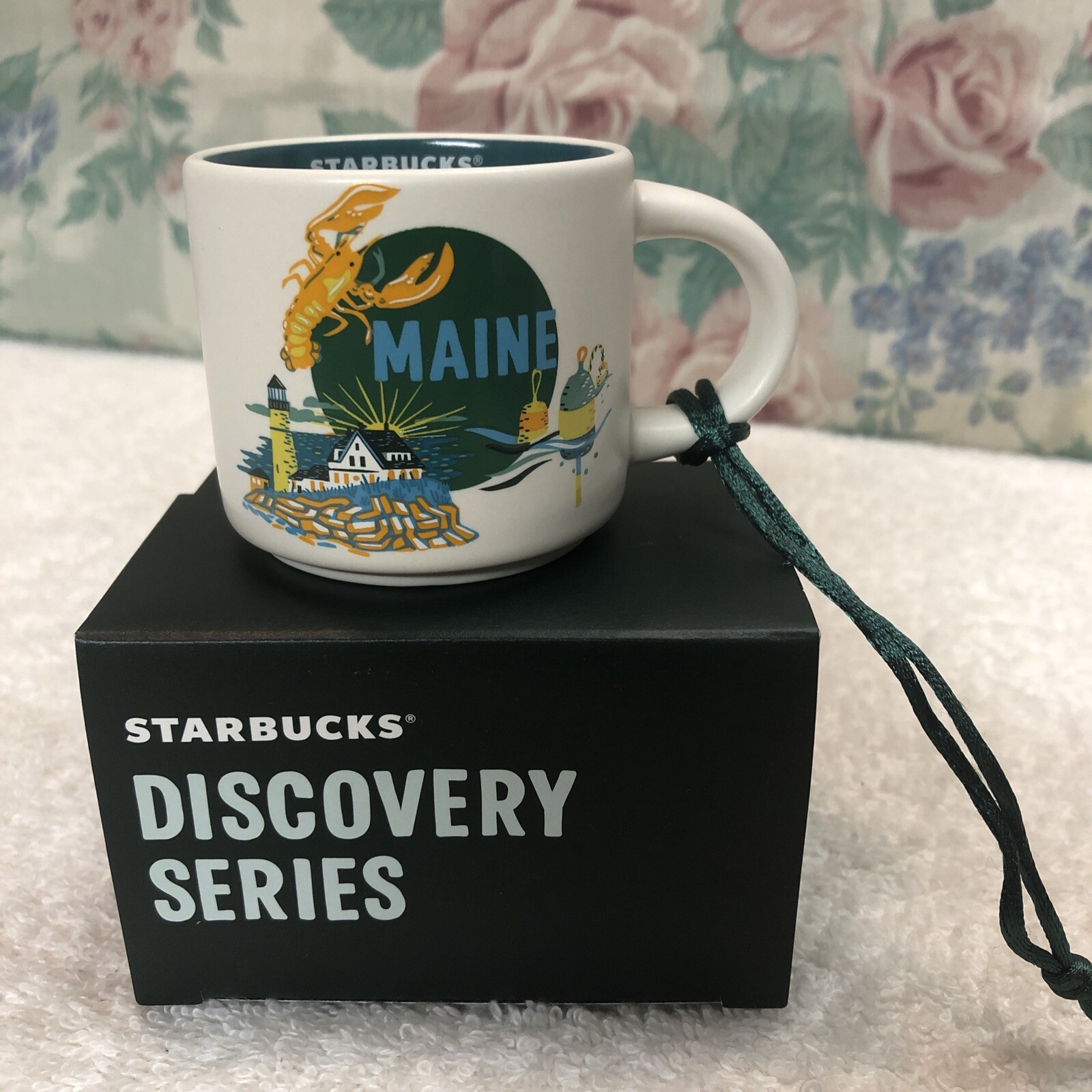 Starbucks 2024 Discovery Series MAINE Espresso Mug ORNAMENT 2 fl oz NEW