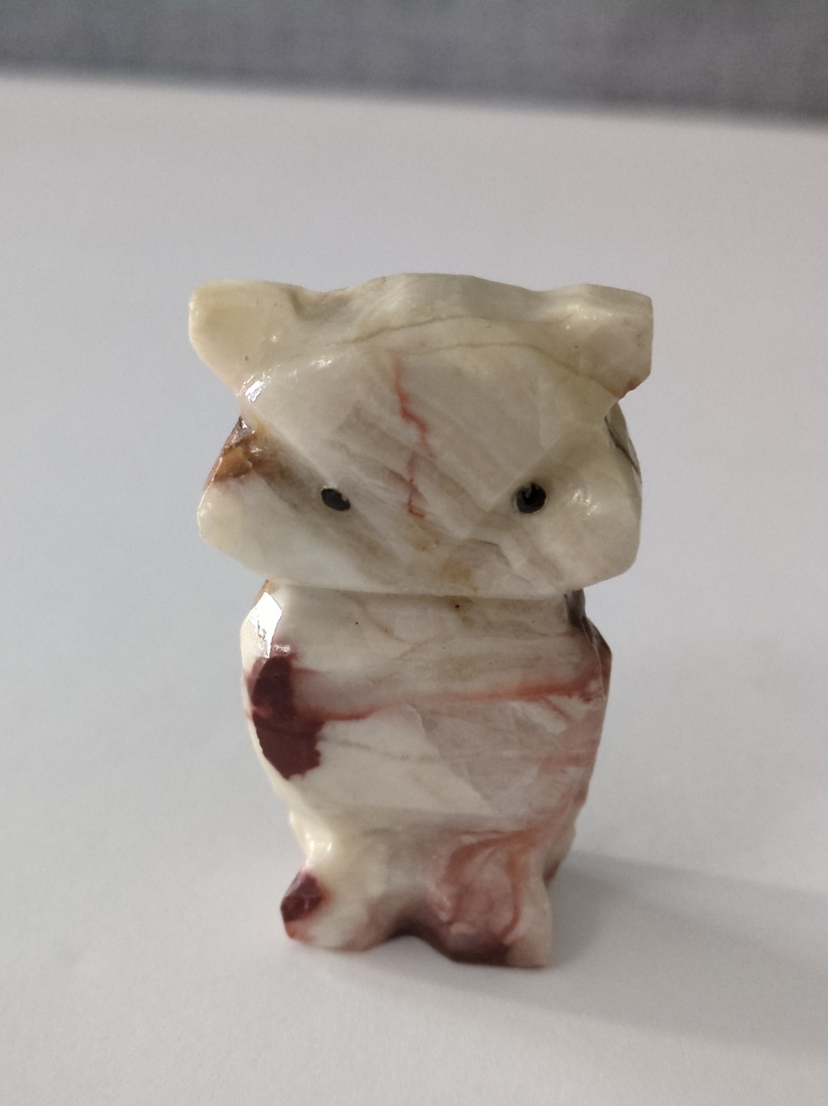 Vintage. Hand Carved Onyx Bear Figurine 2 1/4\