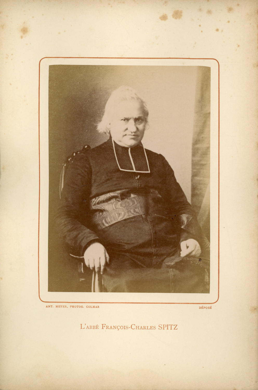 Ant. Meyer, Photog. Colmar, François Charles Spitz (1808-1880), Archpriest Vint