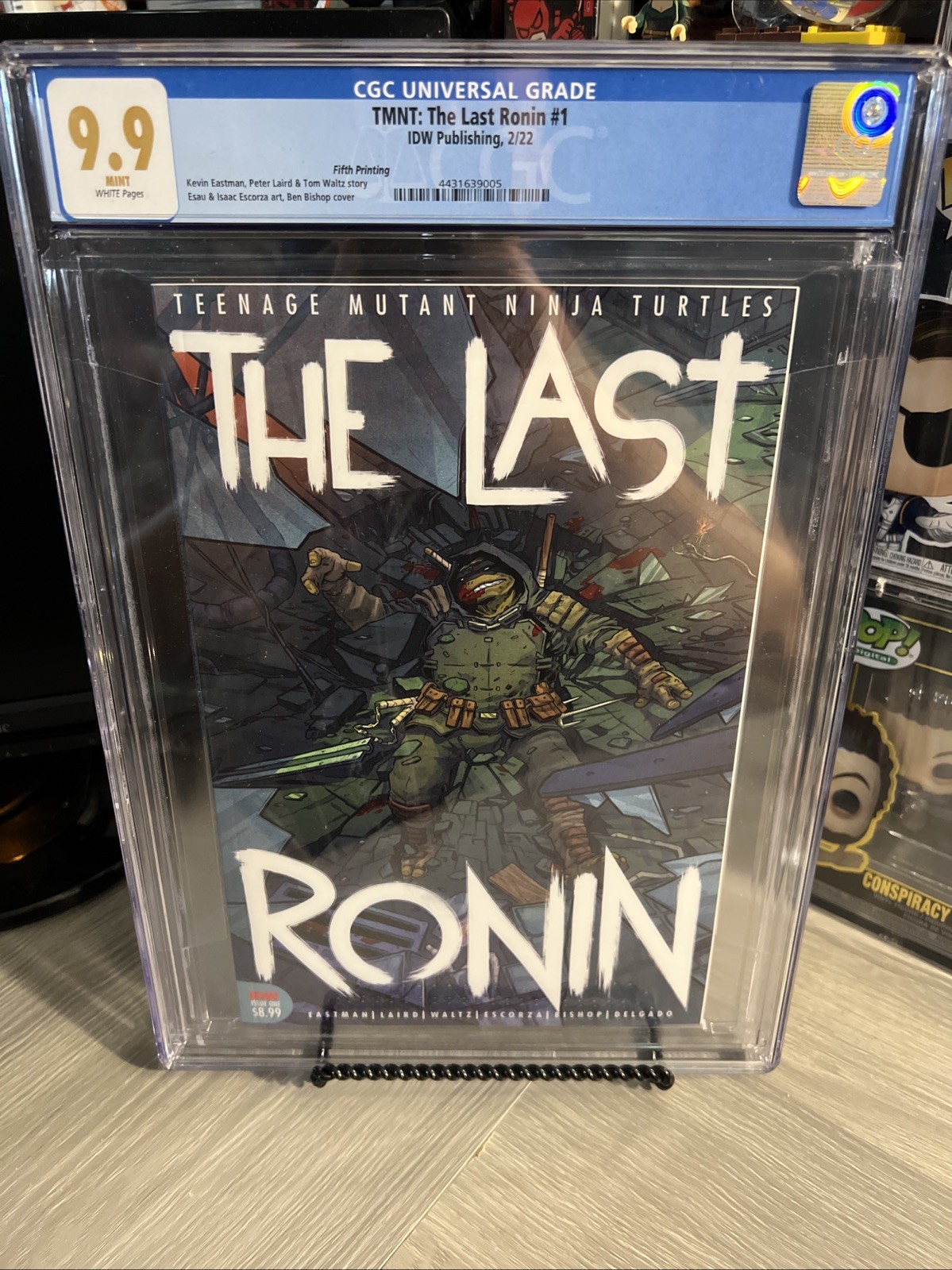 CGC 9.9 The Last Ronin #1 IDW (2022) 5th Print Ben Bishop Cover Rare 🔥🐢