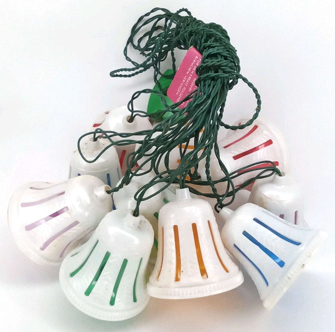 Vintage 1950s Bell Lite Christmas Lights With Philips Bulbs Made In Italy