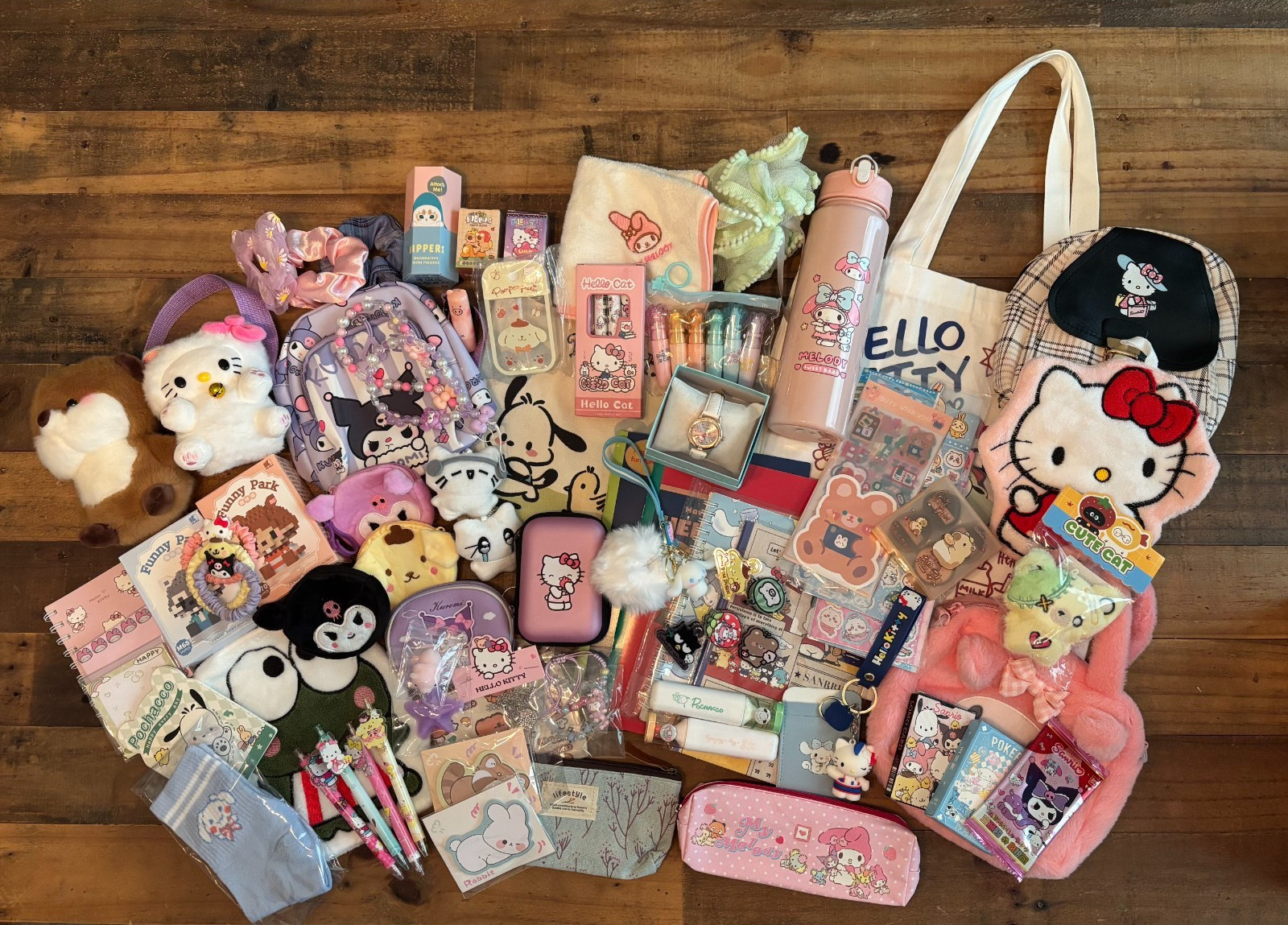 Sanrio / Kawaii Mystery Bag - large bag (45+ items) - hand curated, + free items