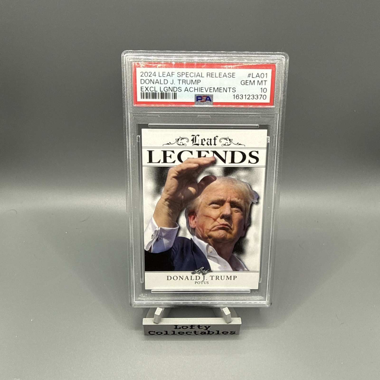 2024 Leaf Legends Donald J. Trump LA-01 PSA 10 POP 6