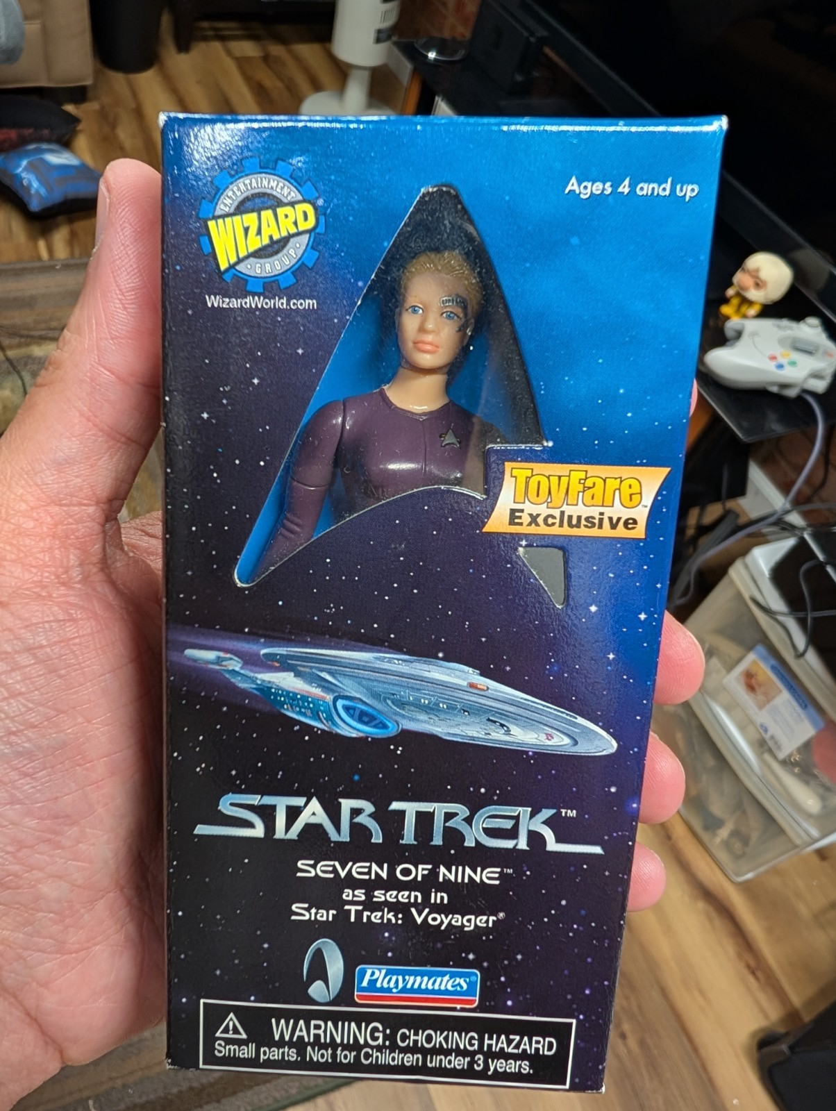 1999 Playmates Star Trek SEVEN OF NINE Toyfare Exclusive Voyager open figure