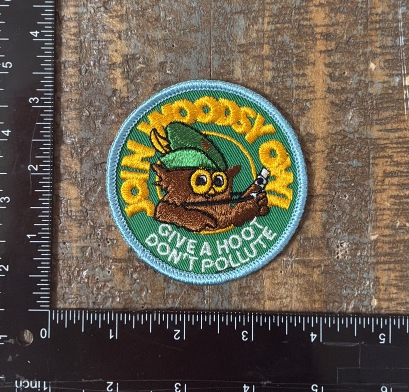 Vintage Woodsy Owl Give A Hoot Don’t Pollute USFS Sew-On Patch NOS 1970s Vintage Woodsy Owl Give A Hoot Don’t Pollute USFS Sew-On Patch NOS 1970s