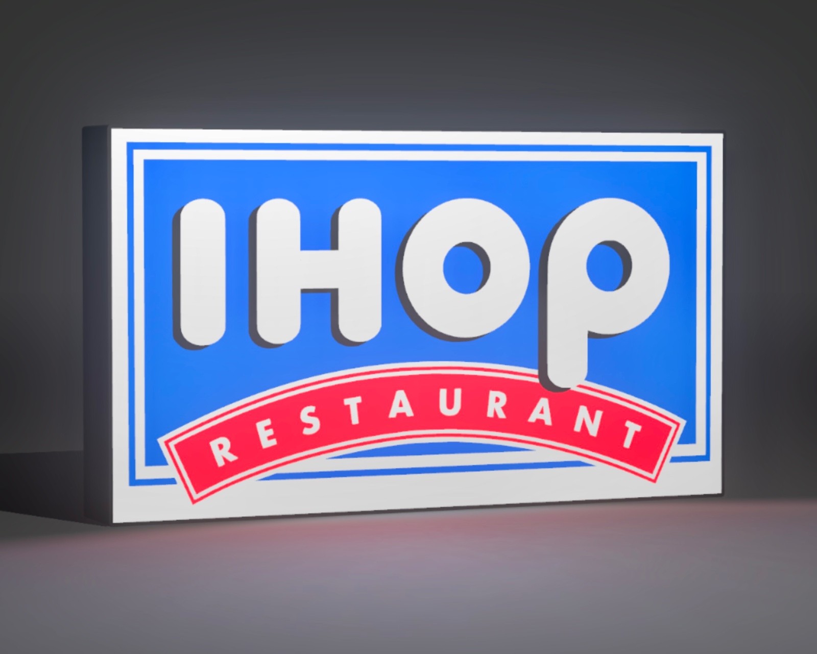 IHOP LOGO LED LIGHT BOX SIGN LARGE 13.25