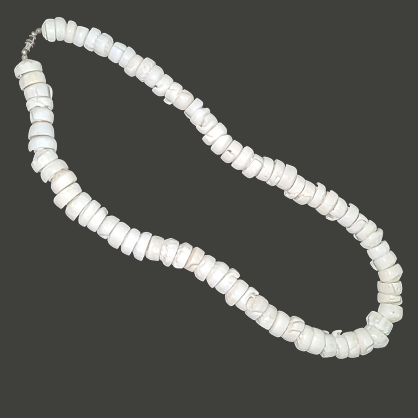 Vintage Genuine Hawaiian Puka Shell Necklace 16mm 150g 24 In Surfer Natural