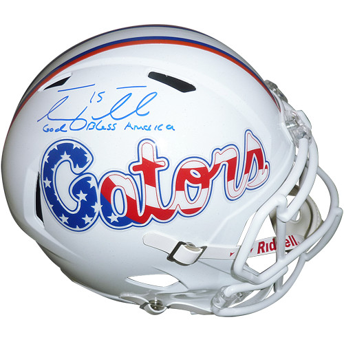 Tim Tebow Autographed Florida Gators (Stars and Stripes) Deluxe Full-Size Replic Tim Tebow Autographed Florida Gators (Stars and Stripes) Deluxe Full-Size Replic