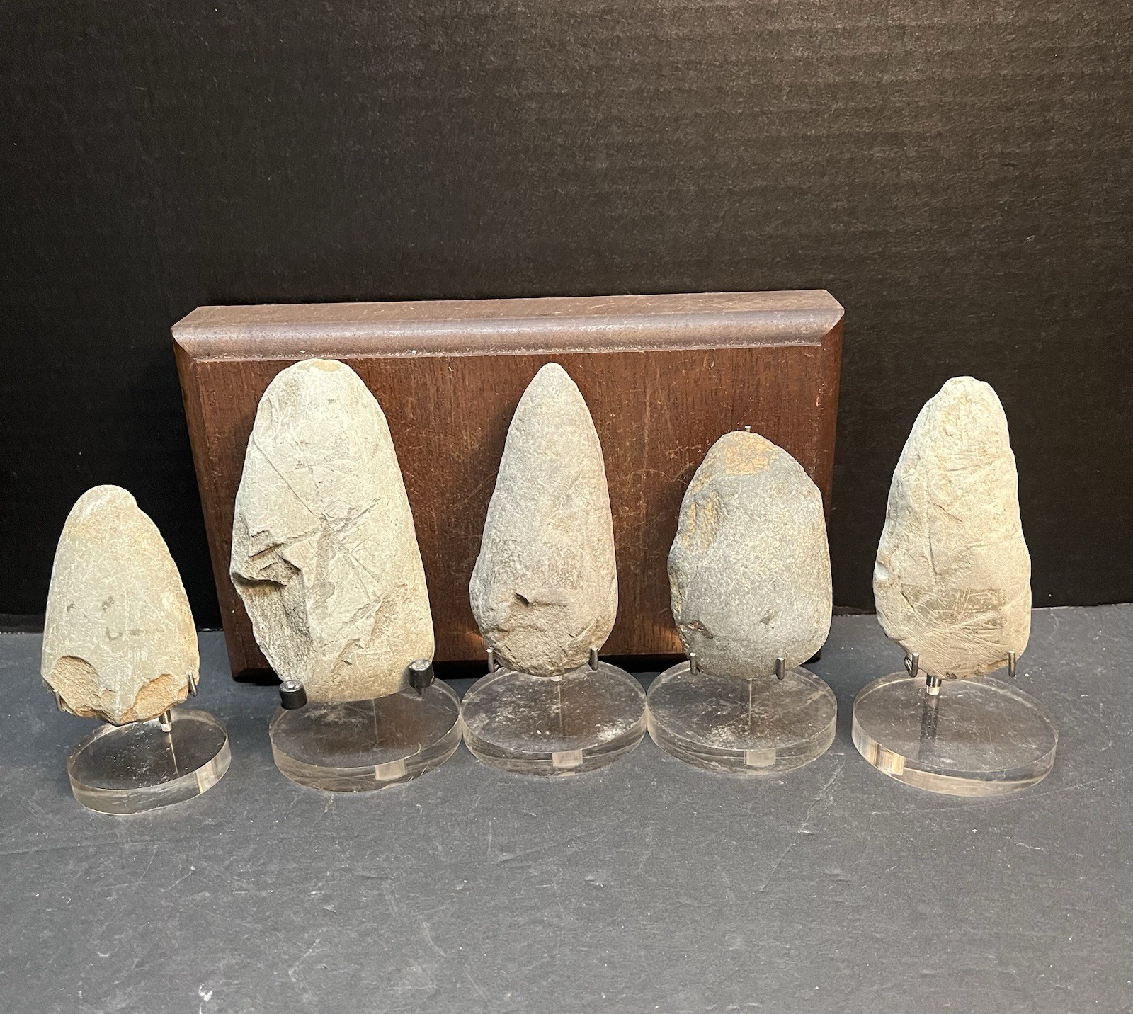 5 Ancient Slate Celts Pre-1400AD. Found In Morocco, IN. Near Beaver Creek