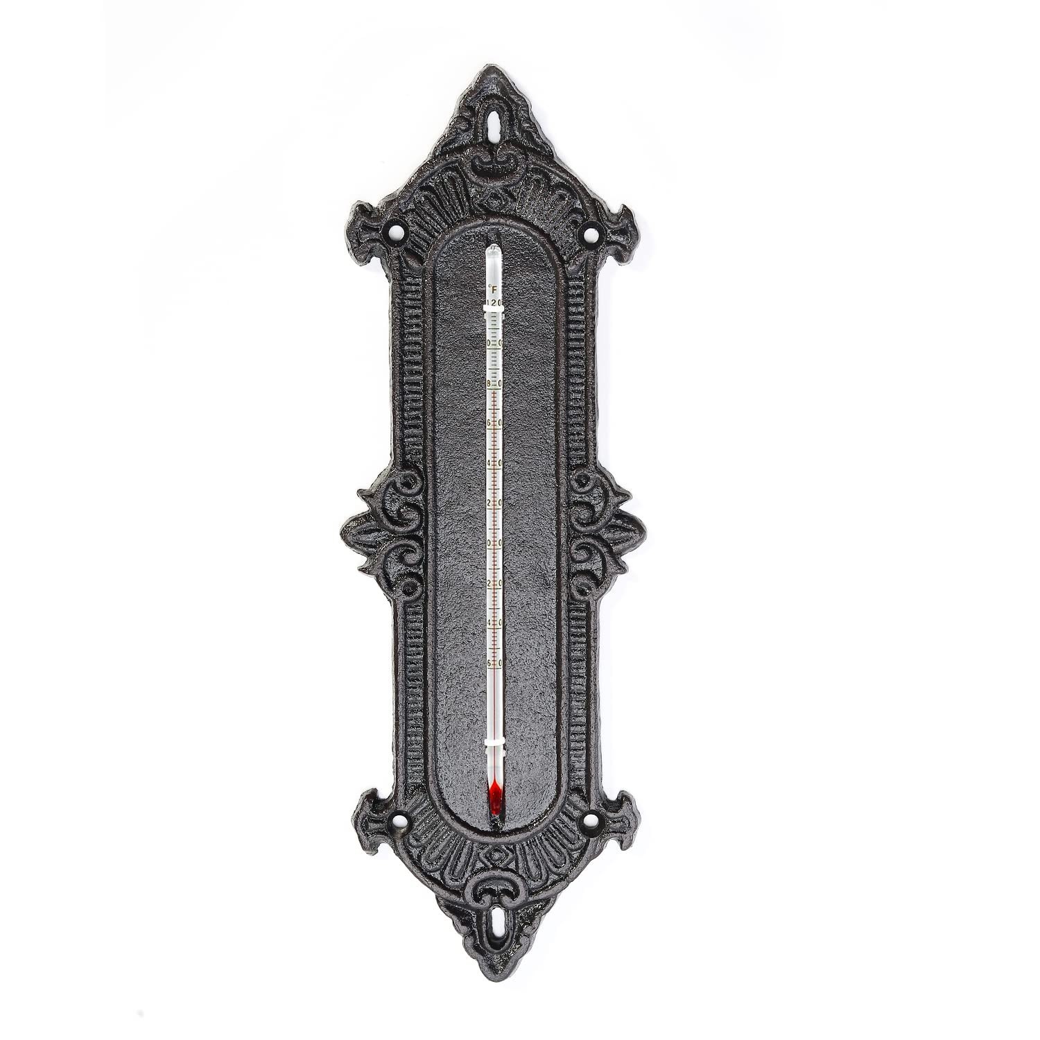 Sungmor Wall Thermometer 60-120 Fahrenheit, Cast Iron Vintage Wall Mounted Decor