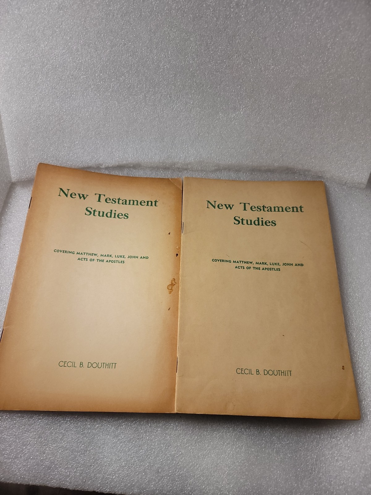 RARE FIND 2PCS LOT This is New Testament Studies by Cecil B. Douthitt. RARE FIND 2PCS LOT This is New Testament Studies by Cecil B. Douthitt.