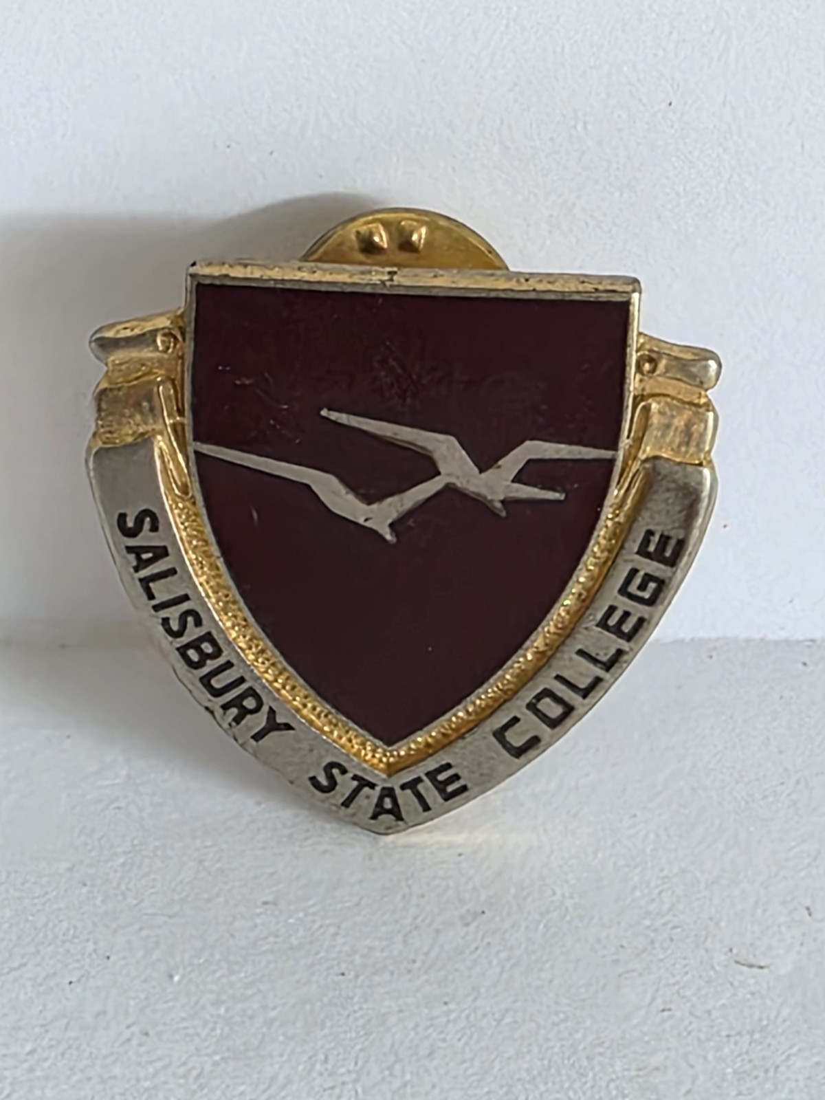 Vintage Salisbury State College Lapel Pin Extremely Rare Salisbury University MD