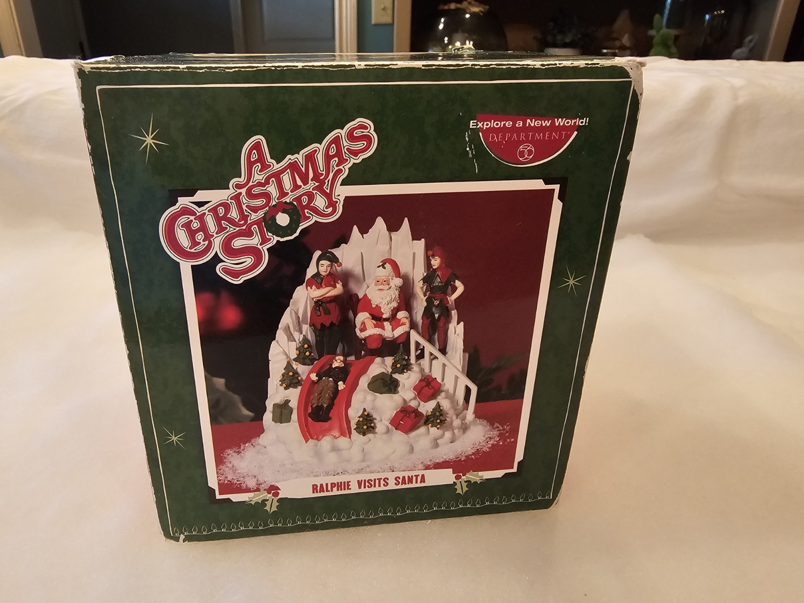 Dept 56 A Christmas Story Village\'s  Ralphie Visits Santa RETIRED 2009