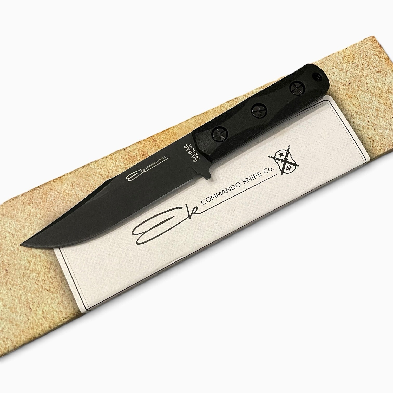 Ka-Bar Ek Commando Short Clip Point Fixed Blade Knife (5.06