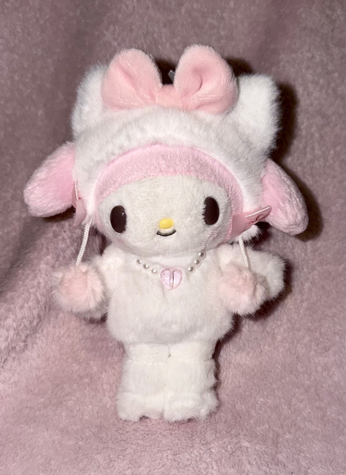 Sanrio Harajuku Shop Limited My Melody  Plush Doll Keychain - Hello Kitty  - NWT