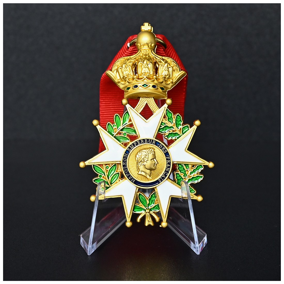French Legion of Honor Grand Officer Badge - Napoleon Era Plated Enamel Medal French Legion of Honor Grand Officer Badge - Napoleon Era Plated Enamel Medal