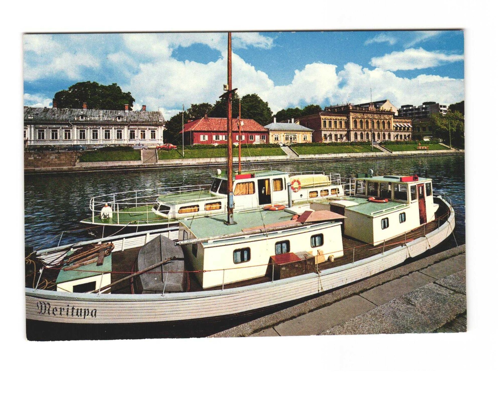 Turku Abo Old Town Vintage postcard unposted