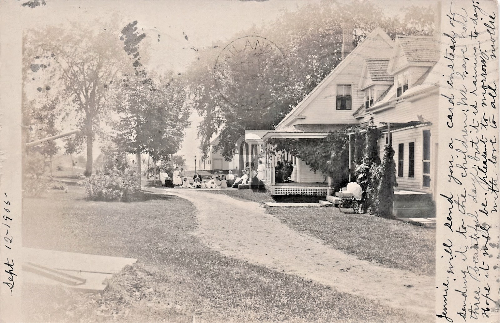 Residence Denmark Maine ME RPPC Photo Postcard COPY