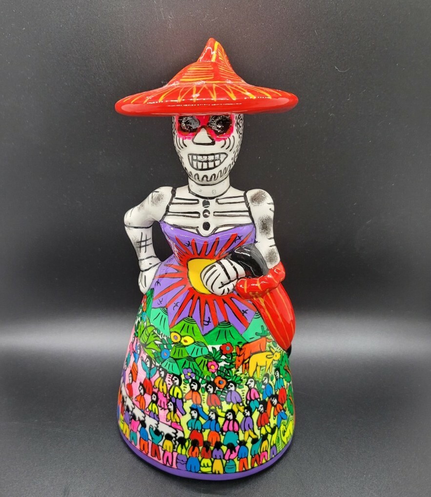 NWT TALAVERA CATRINA Halloween Mexican Pottery Sugar Skull Day of Dead 10\ NWT TALAVERA CATRINA Halloween Mexican Pottery Sugar Skull Day of Dead 10\