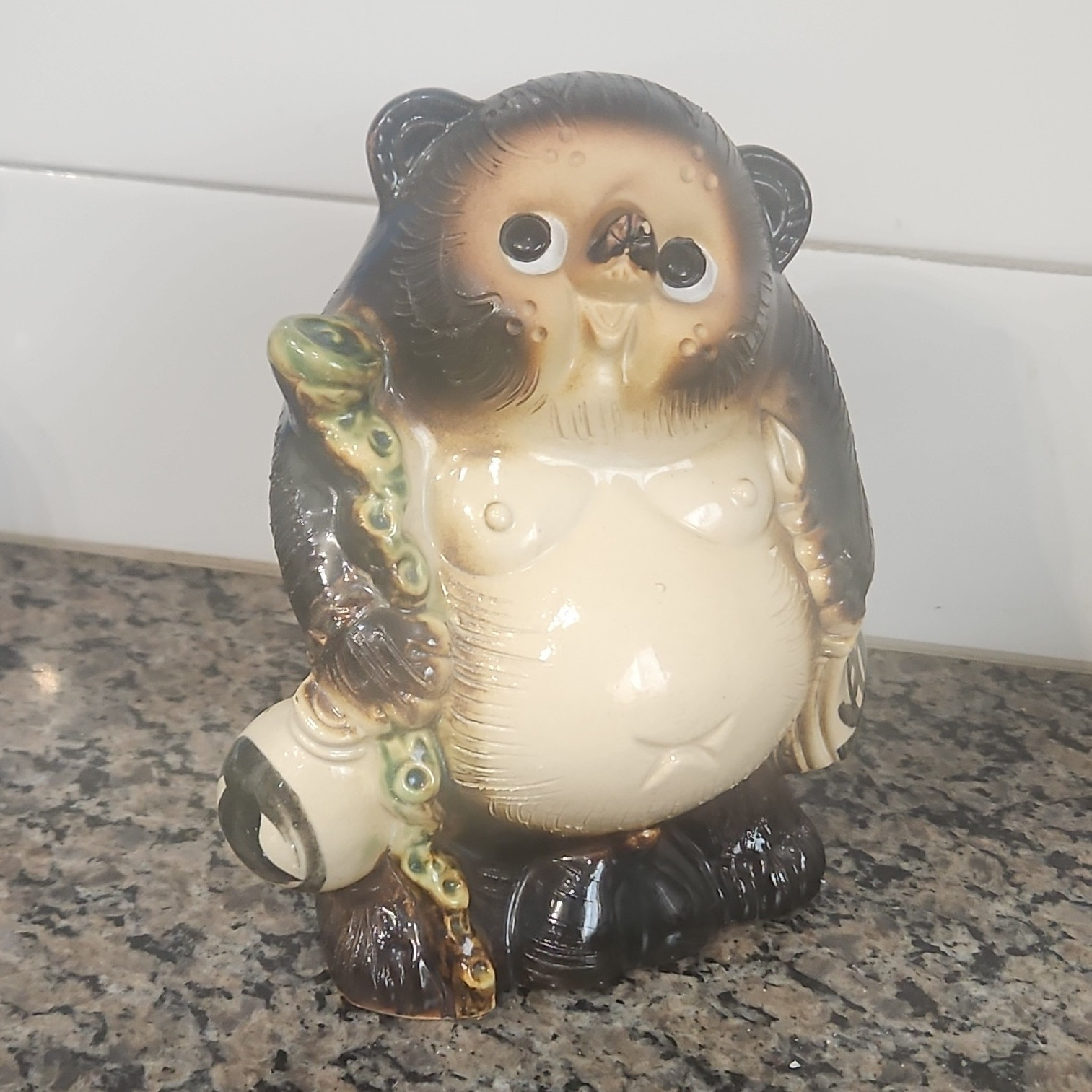 Japanese Ceramic Tanuki Raccoon Dog Figure Statue - Provenance Unavailable