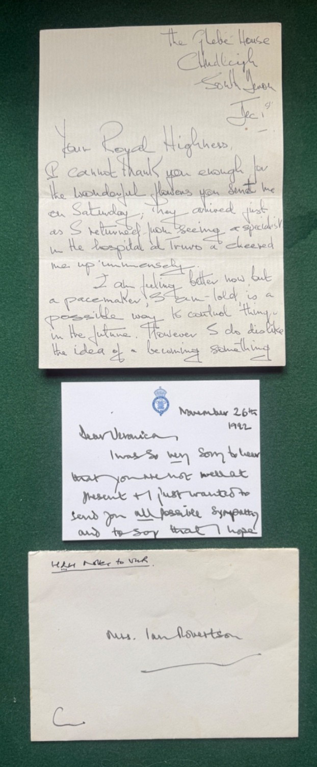 Antique Hand Signed Card Prince Charles of Wales 1992 Antique Hand Signed Card Prince Charles of Wales 1992