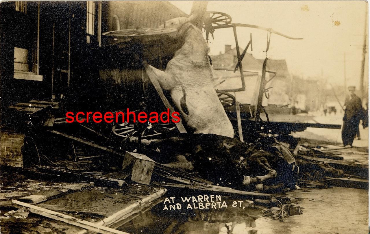 1913 RPPC PHOTO Dayton Ohio Flood \