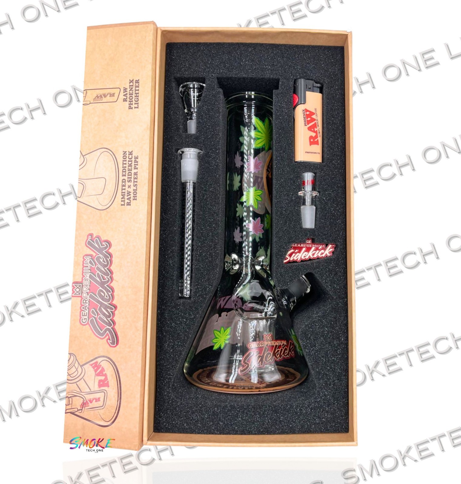 RAW x Sidekick 20th Anniversary Borosilicate Holster Pipe Set RAW x Sidekick 20th Anniversary Borosilicate Holster Pipe Set