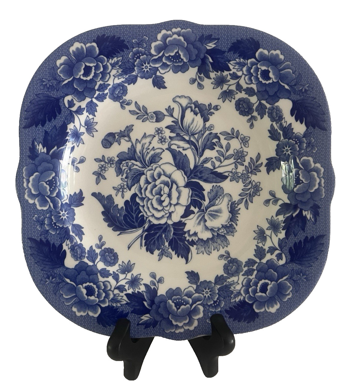 The Spode Blue Room Garden Collection “British Flowers-Poppy”  Plate