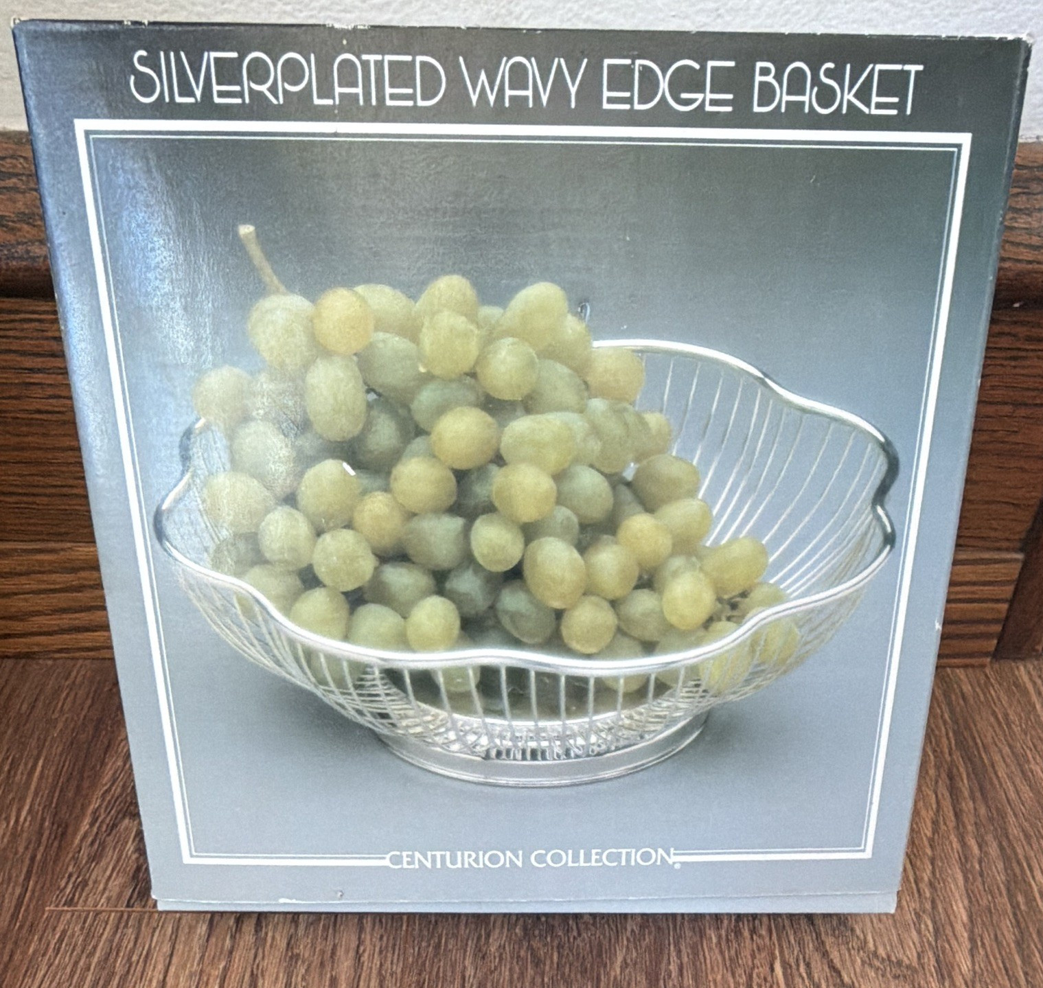 Centurion Collection Silverplated Wavy Edge Basket Silver Plate Basket