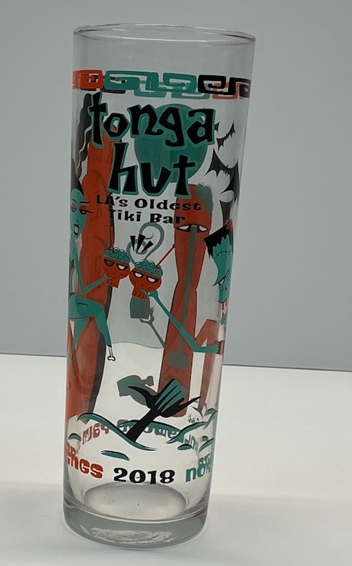 Tonga Hut 2018 Clee Sobieski  Artist Series Zombie Tiki Glass Rare