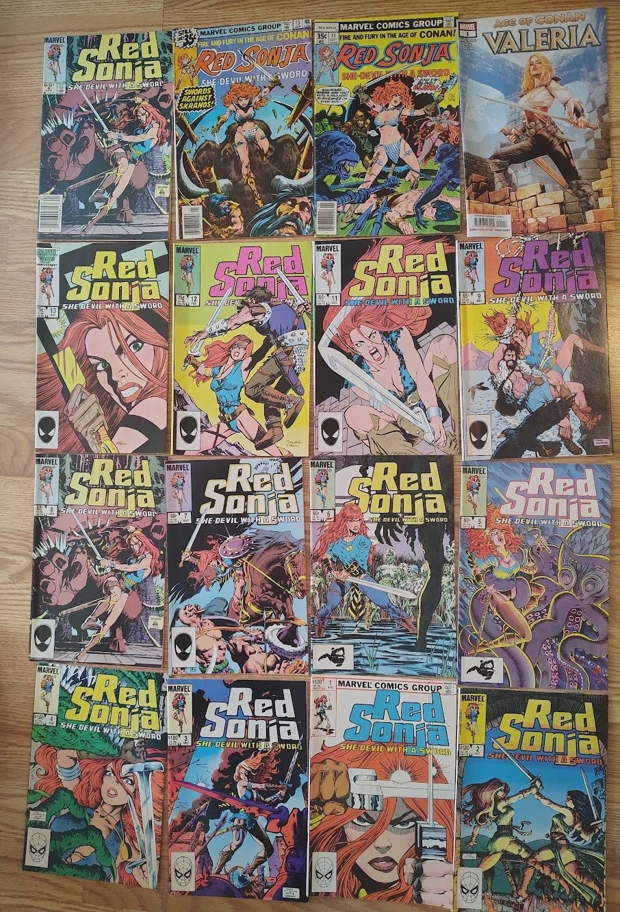 Red Sonja She-Devil With a Sword..set of 16 Marvel  Comics