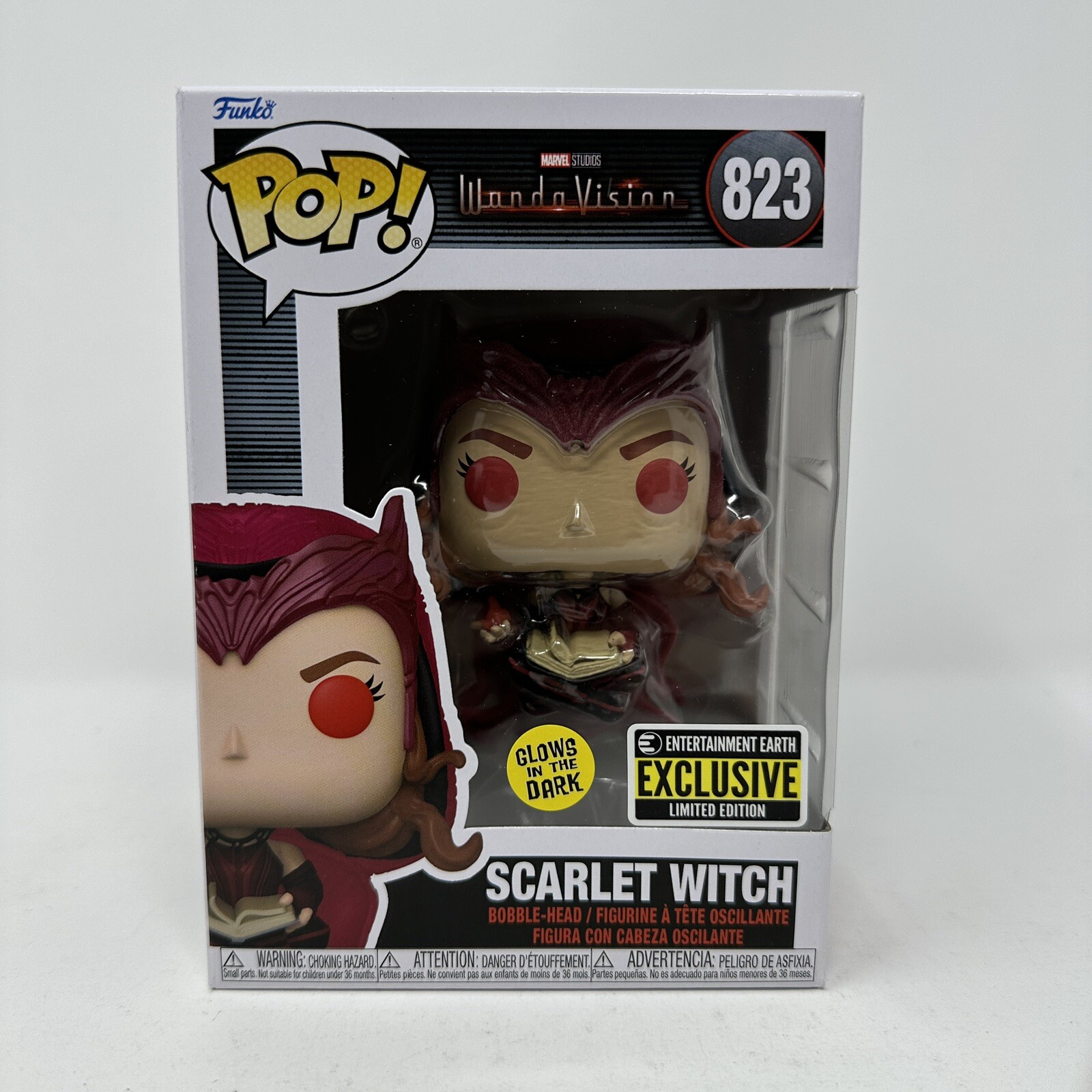 Funko Pop WONDA VISION - SCARLET WITCH (GITD) #823 - Entertainment Earth