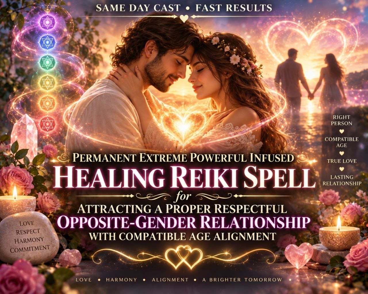 Permanent Extreme Powerful Infused Healing Reiki Spell for Attracting a Proper R