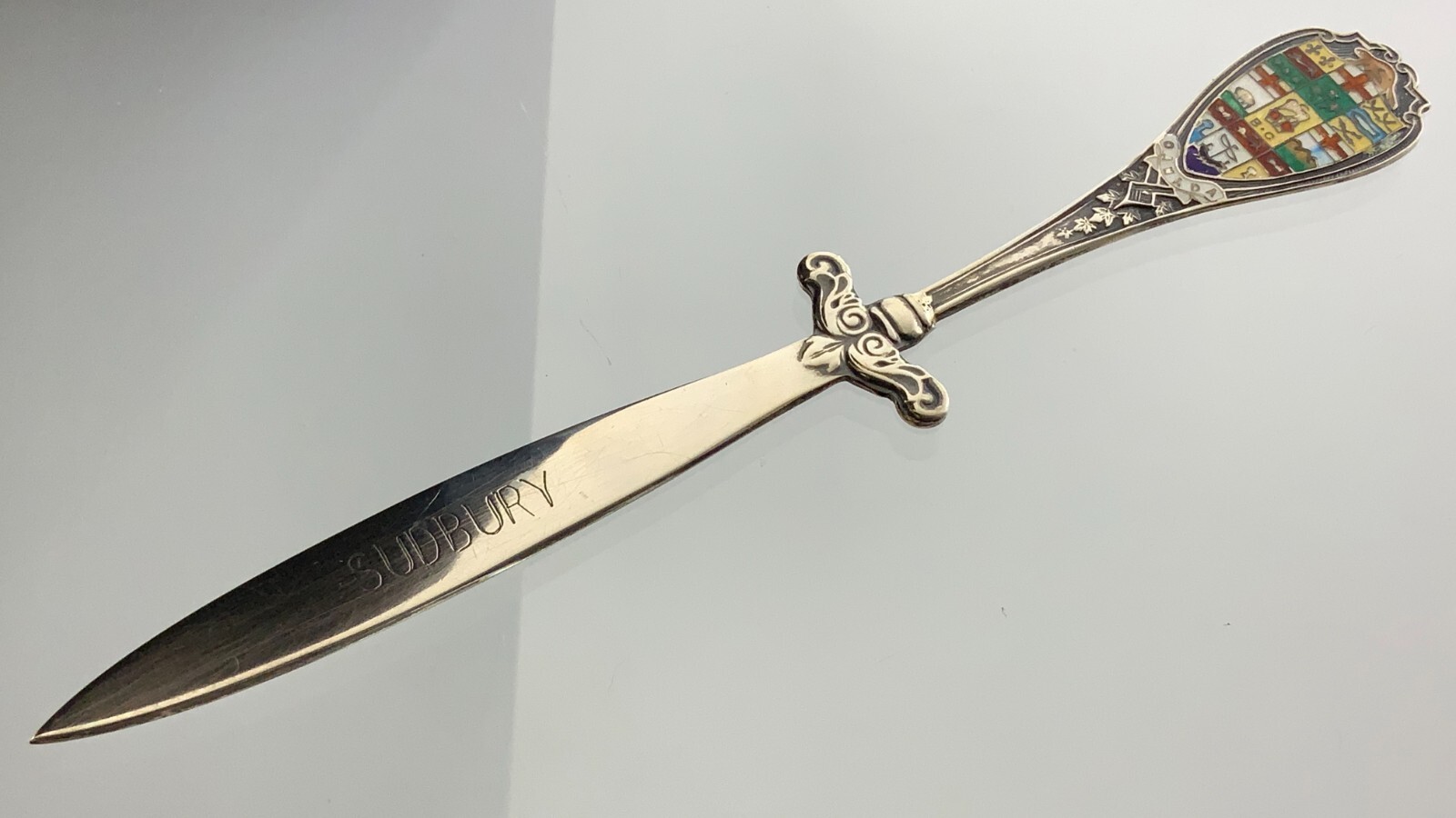 Vintage Letter Opener Sudbury Marked Sterling BMCo Made in Canada II439