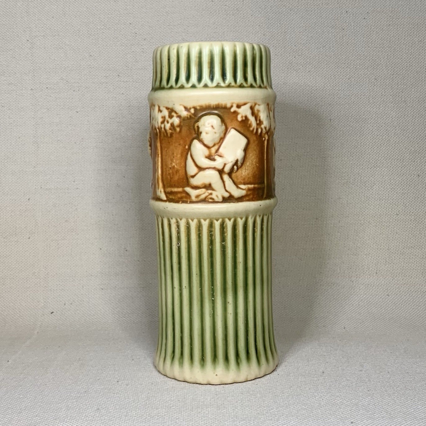 Antique Roseville Pottery Donatello Early 1900s Ceramic Vase