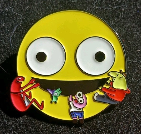 Smiling Friends Brooklyn Adult Swim Enamel Pin Pim Charlien Glep Allan HBO Smile Smiling Friends Brooklyn Adult Swim Enamel Pin Pim Charlien Glep Allan HBO Smile
