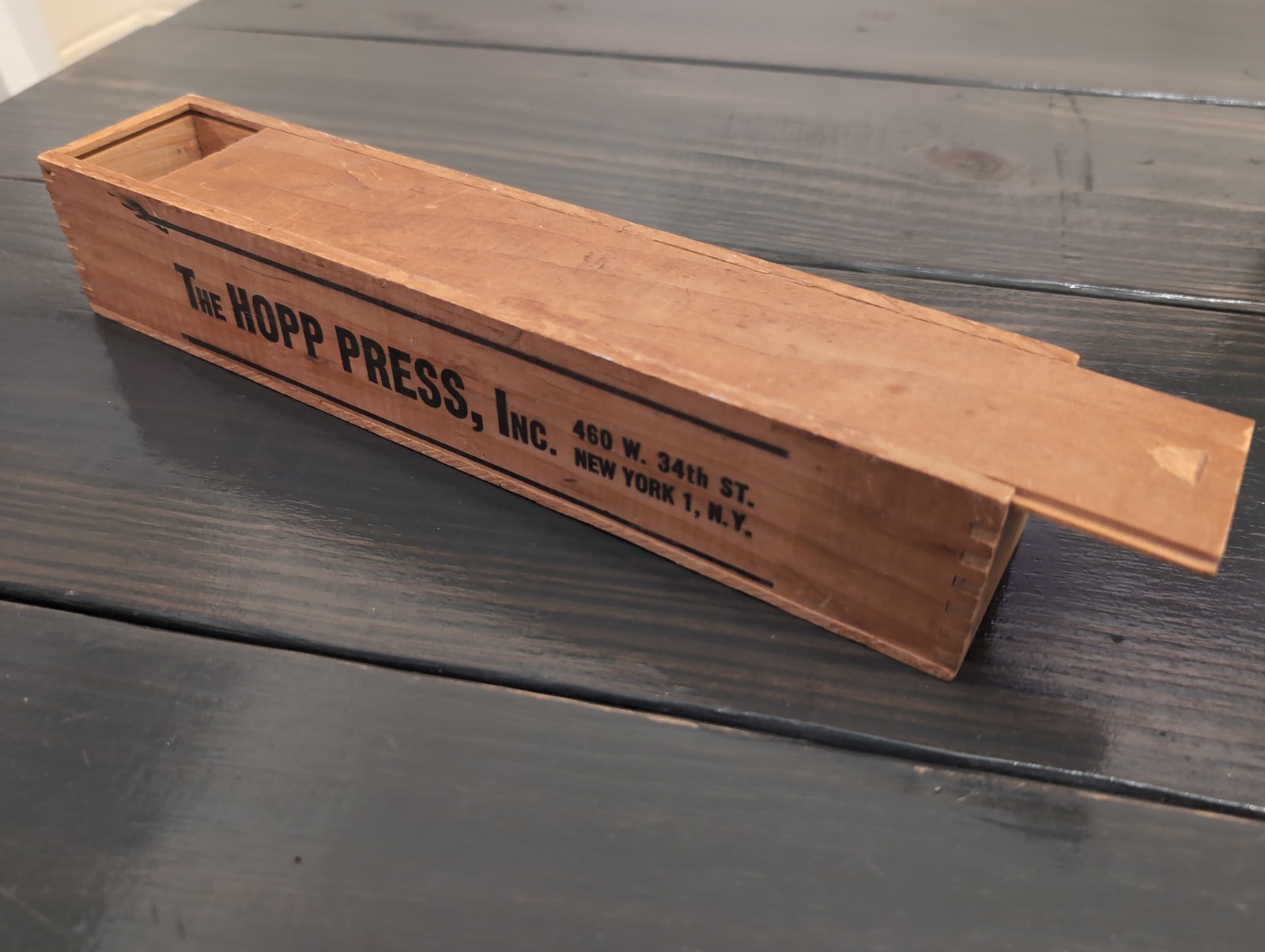 The HOPP PRESS Inc Vintage Wooden Storage Box The HOPP PRESS Inc Vintage Wooden Storage Box